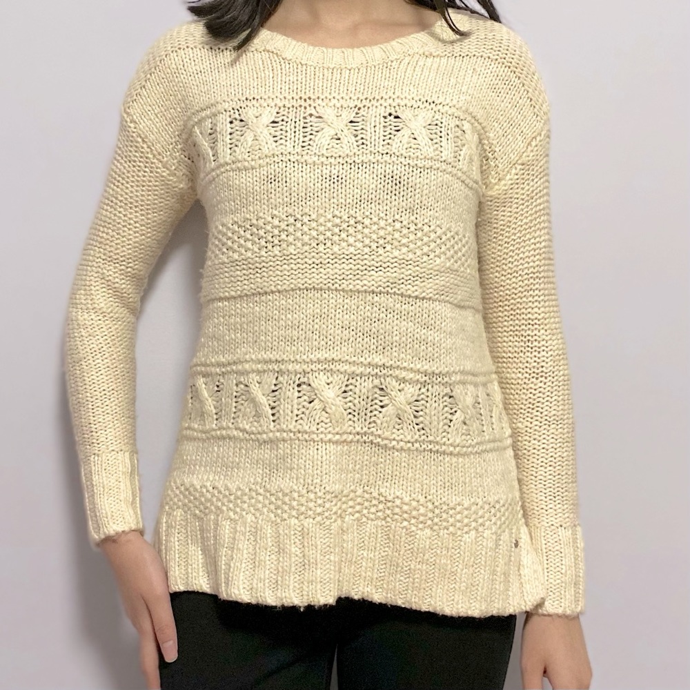 American Eagle wool blend chunky knit sweater XS